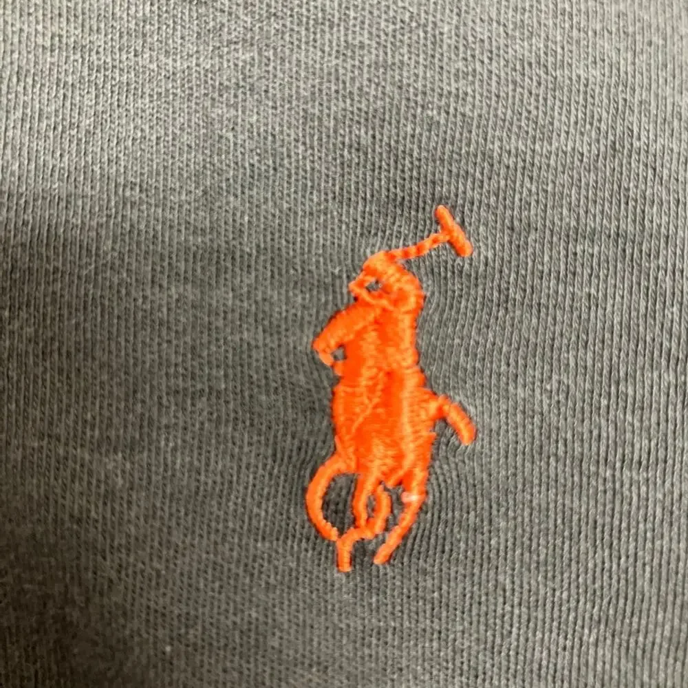 Polo Ralph Lauren Polo Shirt Brown Orange Spell Out Flip Collar Shirt Size M
